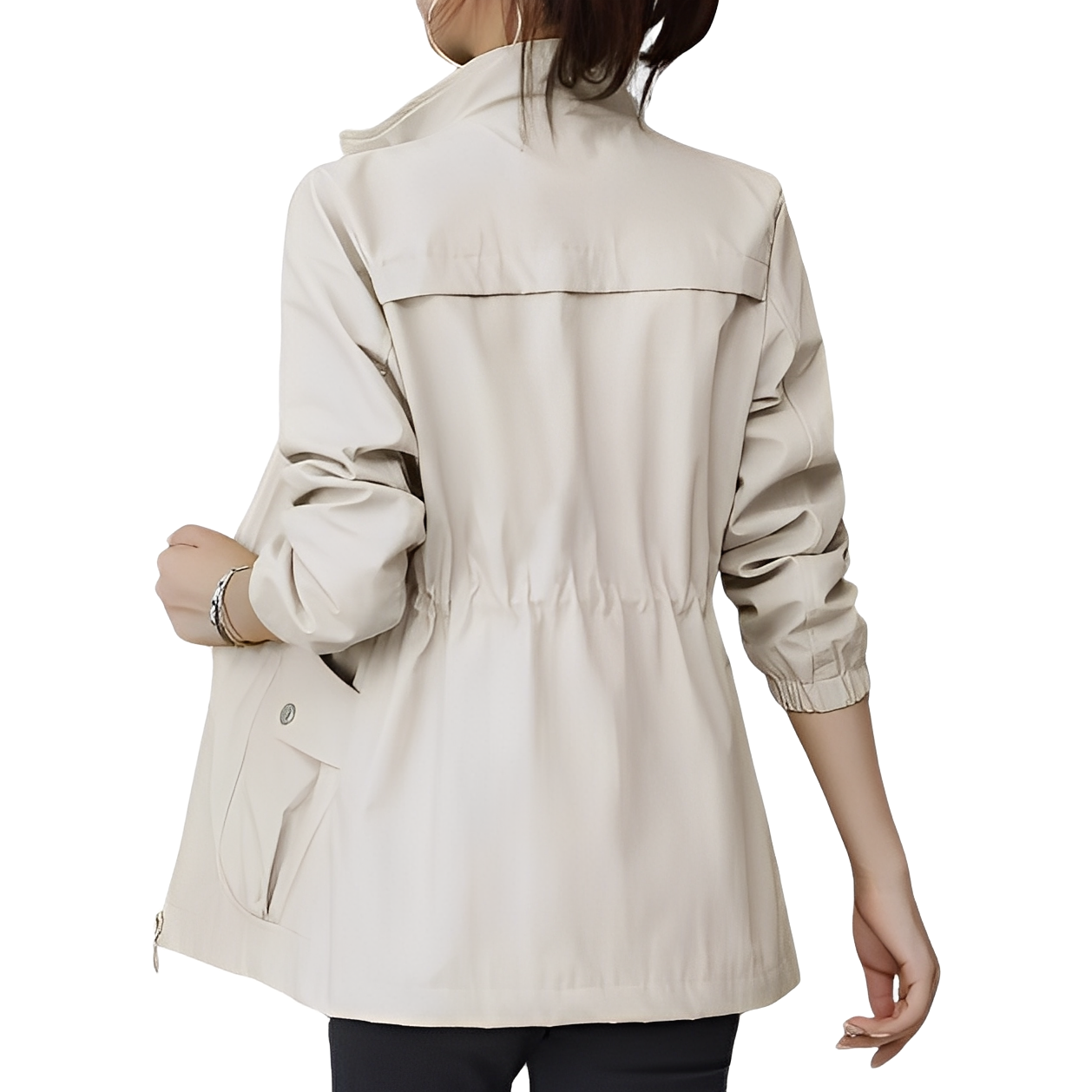 Krohn-e | Stylische Jacke mit verstellbarem Bund für Frauen