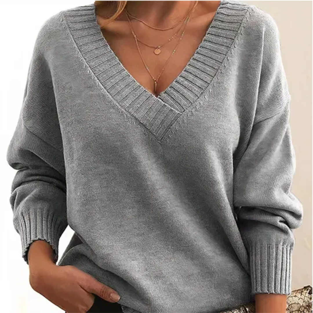 Krohn-e | Pullover Winter V-Ausschnitt für Frauen