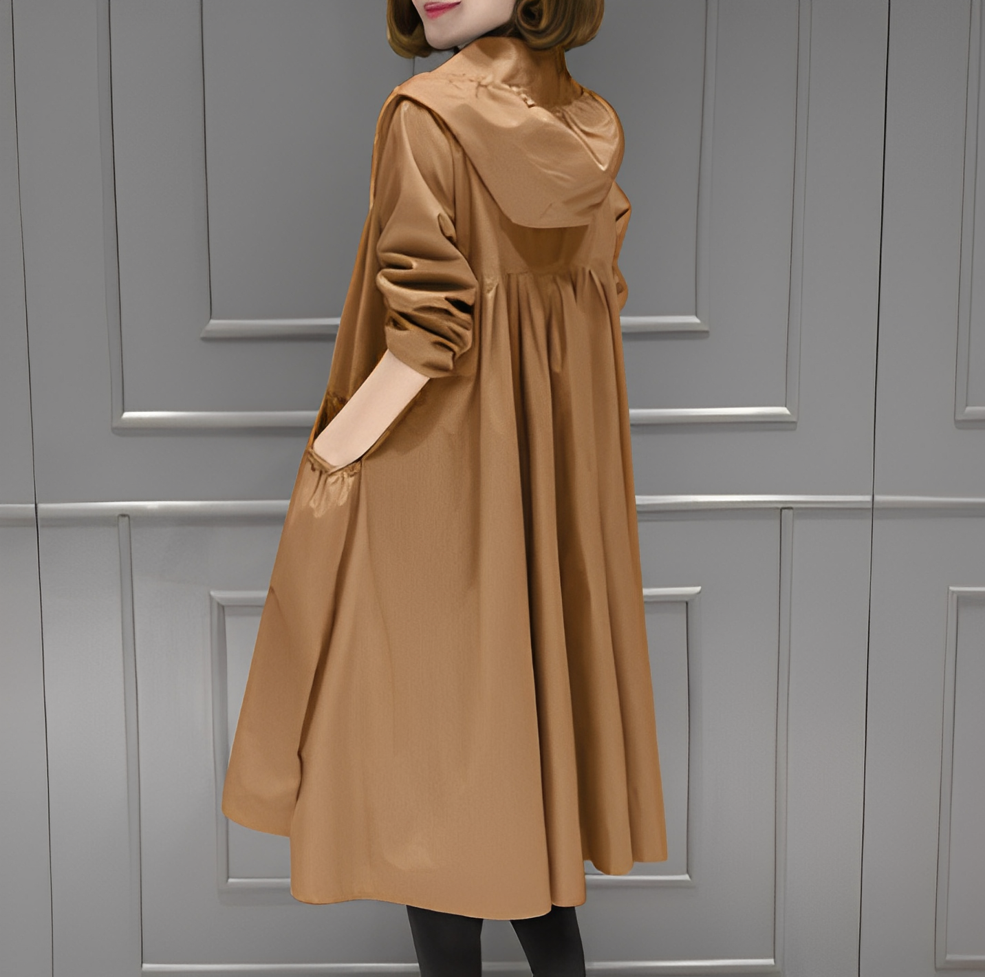 Krohn-e | Stylischer Regenmantel mit Kapuze für Frauen