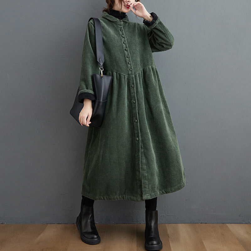 Krohn-e | Warmer Cordjacke mit lockerer Passform für Frauen