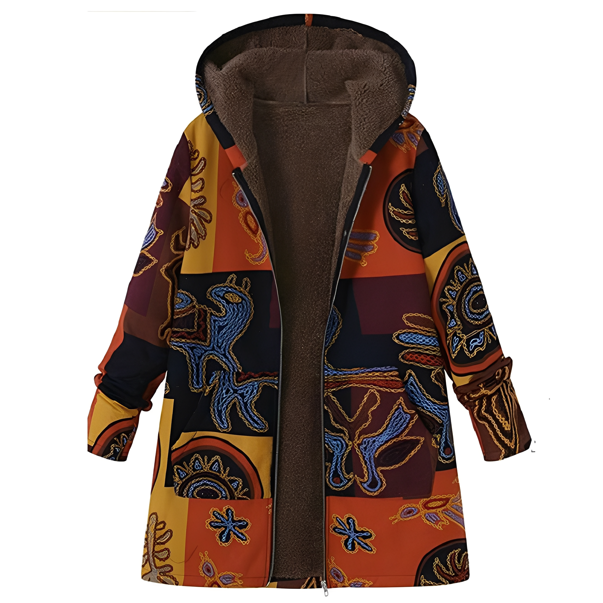 Krohn-e | Vintage-Jacke mit Muster für Damen