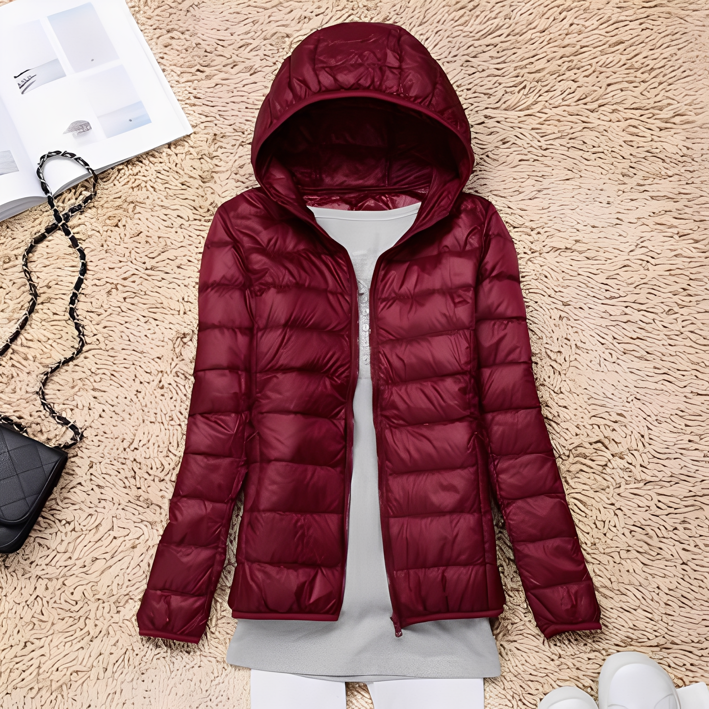 Krohn-e | Lässige Slim Down-Jacke für Frauen