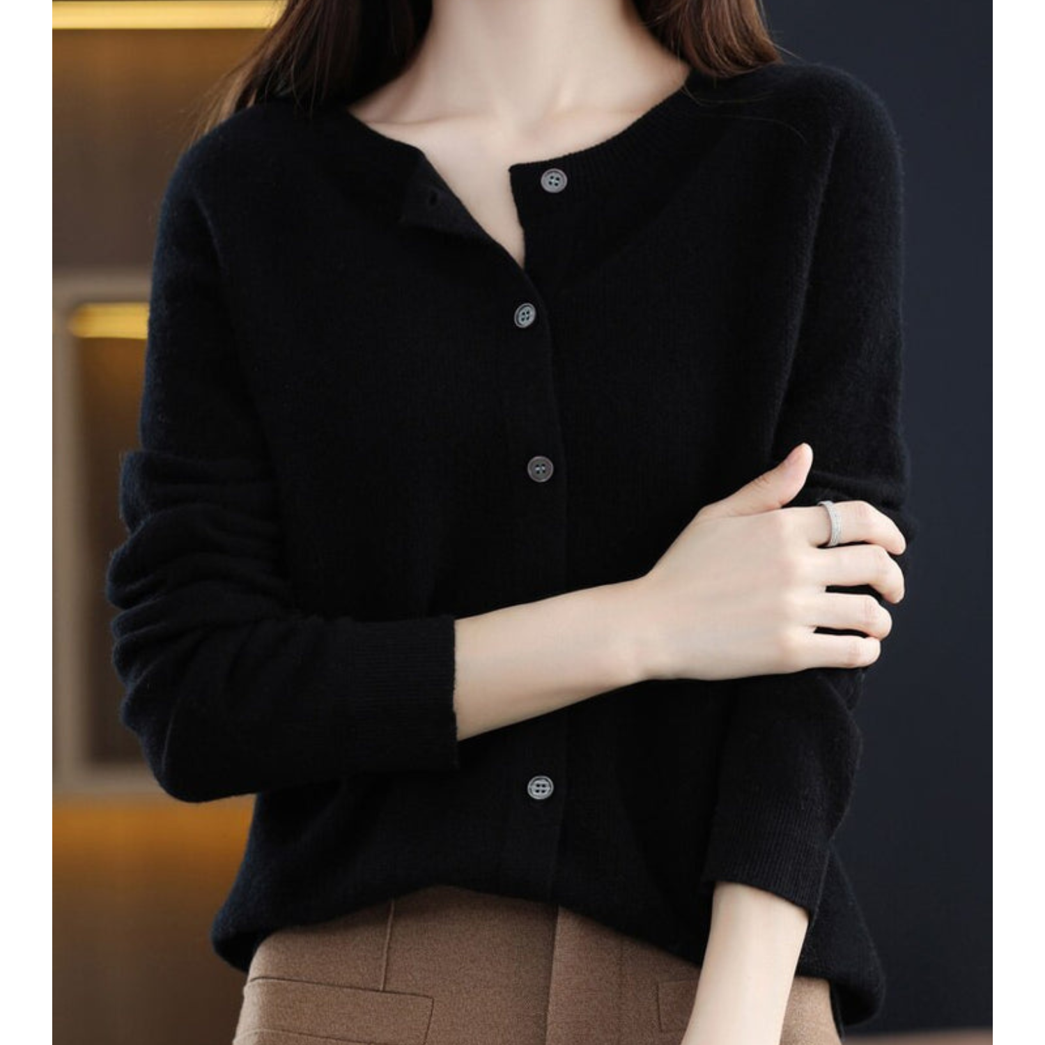 Krohn-e | Cardigan - 100% Kaschmir Cardigan