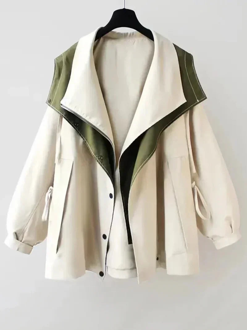 Krohn-e | trenchcoat - stilvolle oversized Damenjacke
