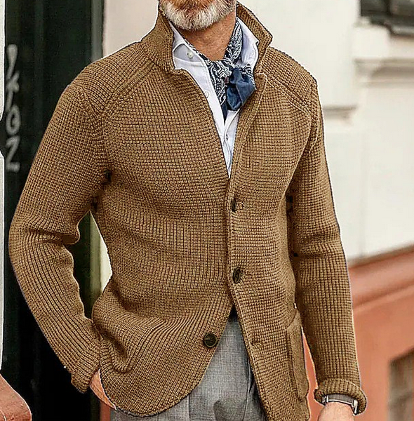 Herren-Blazer im Retro-Patchwork-Stil