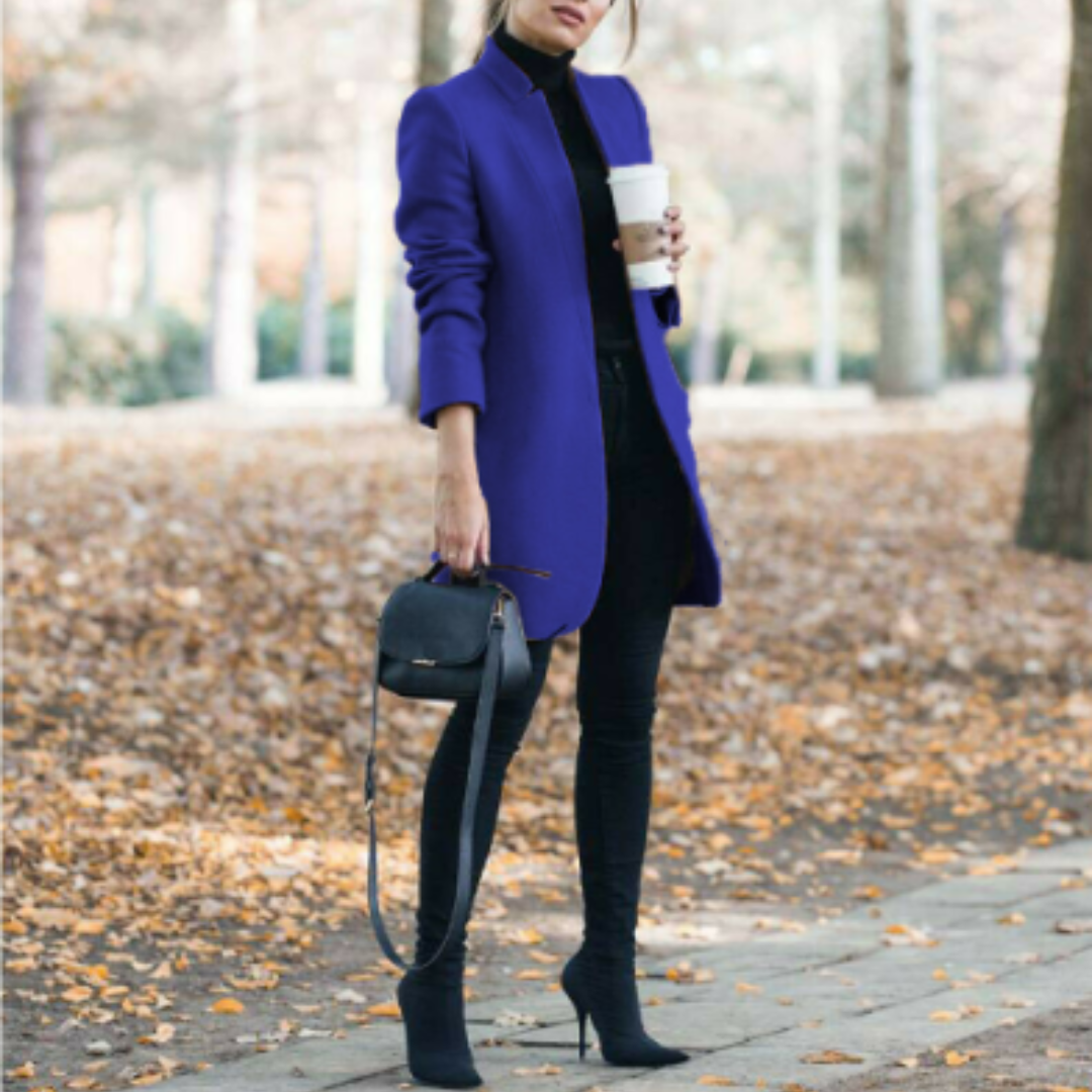 Krohn-e | Damen Stehkragen Mantel - Winter