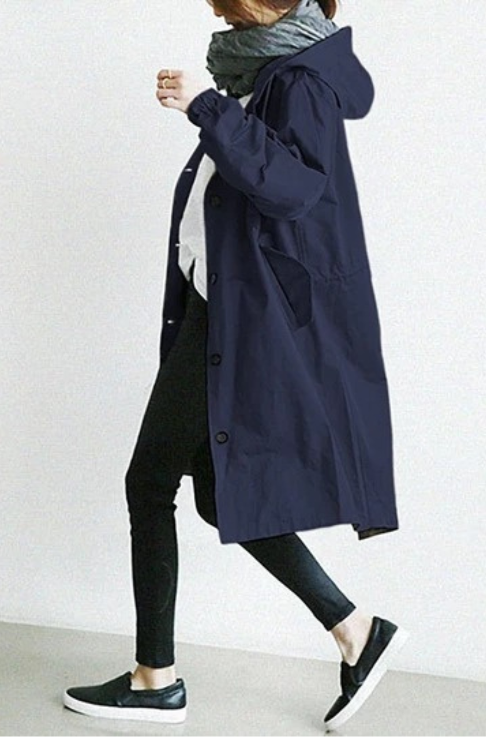 Krohn-e | Trenchcoat Damen Wind und Wasserdicht