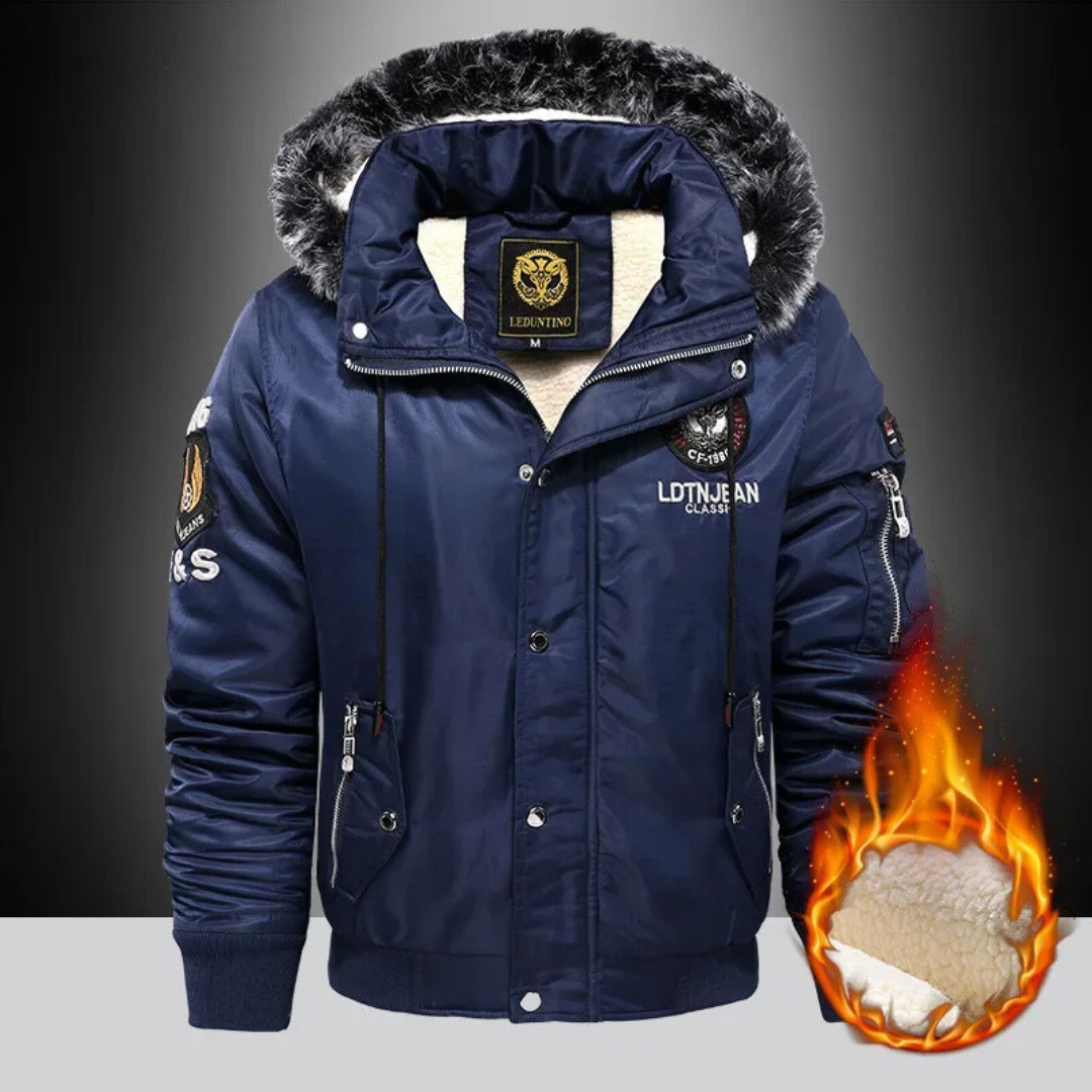 Herren Winterjacke mit kuscheligem Fellfutter