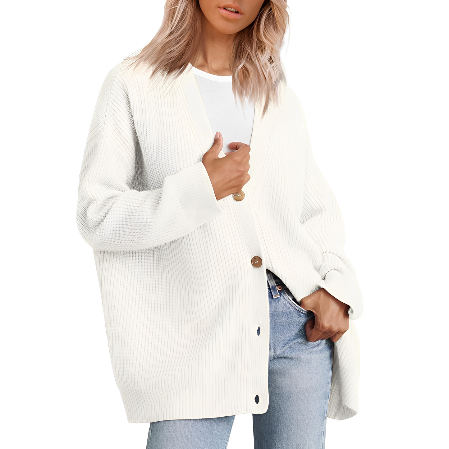 Krohn-e | Lässiger Oversize Cardigan für Frauen