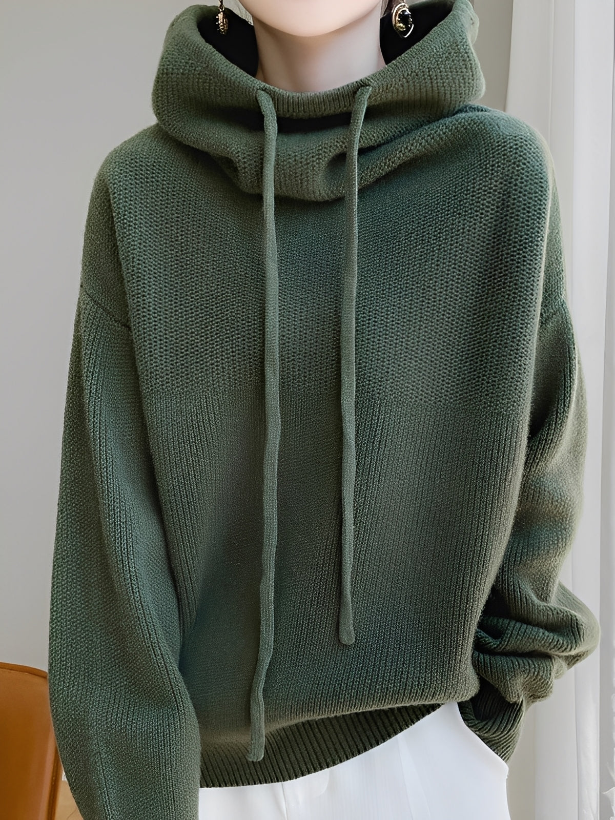 Krohn-e | Warme, weiche Woll-Hoodie für Frauen