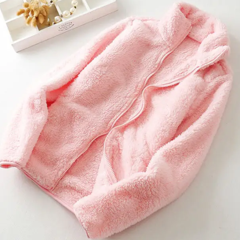 Flauschige Kovanis Fleecejacke mit Reißverschluss