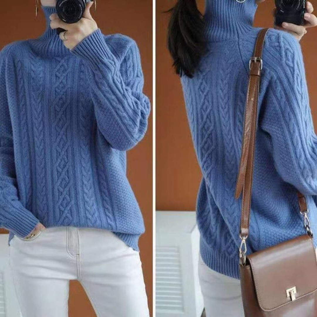 Krohn-e | Pullover aus Strick für Frauen mit warmem Rollkragen