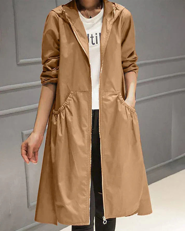 Krohn-e | Bequeme Lange Jacke für Damen