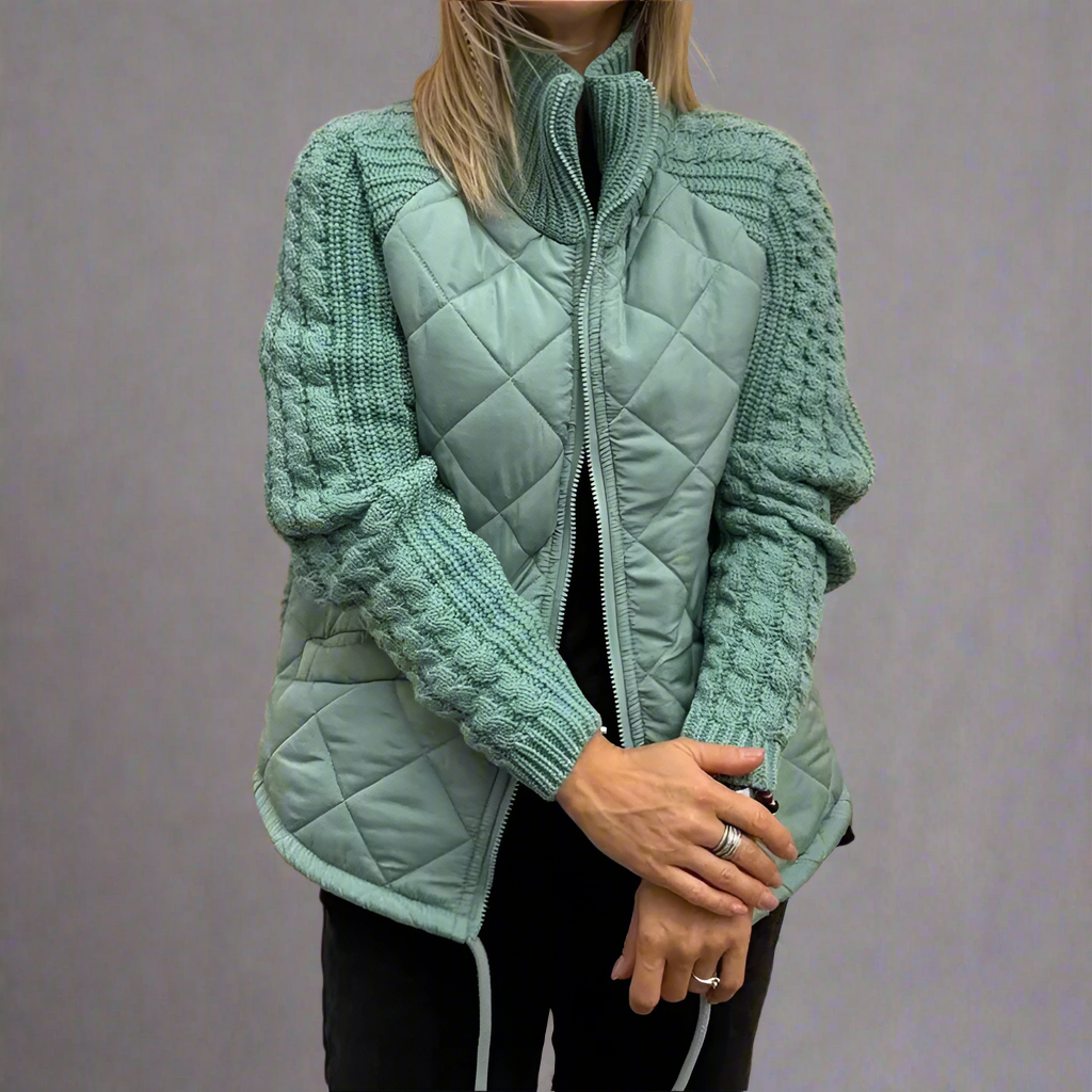 Krohn-e | Jacket mit Gestrickten Ärmeln für Den Herbst