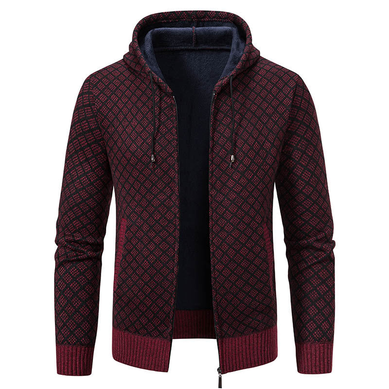 Krohn-e | Elegante, schlanke Jacke mit Kapuze für Männer