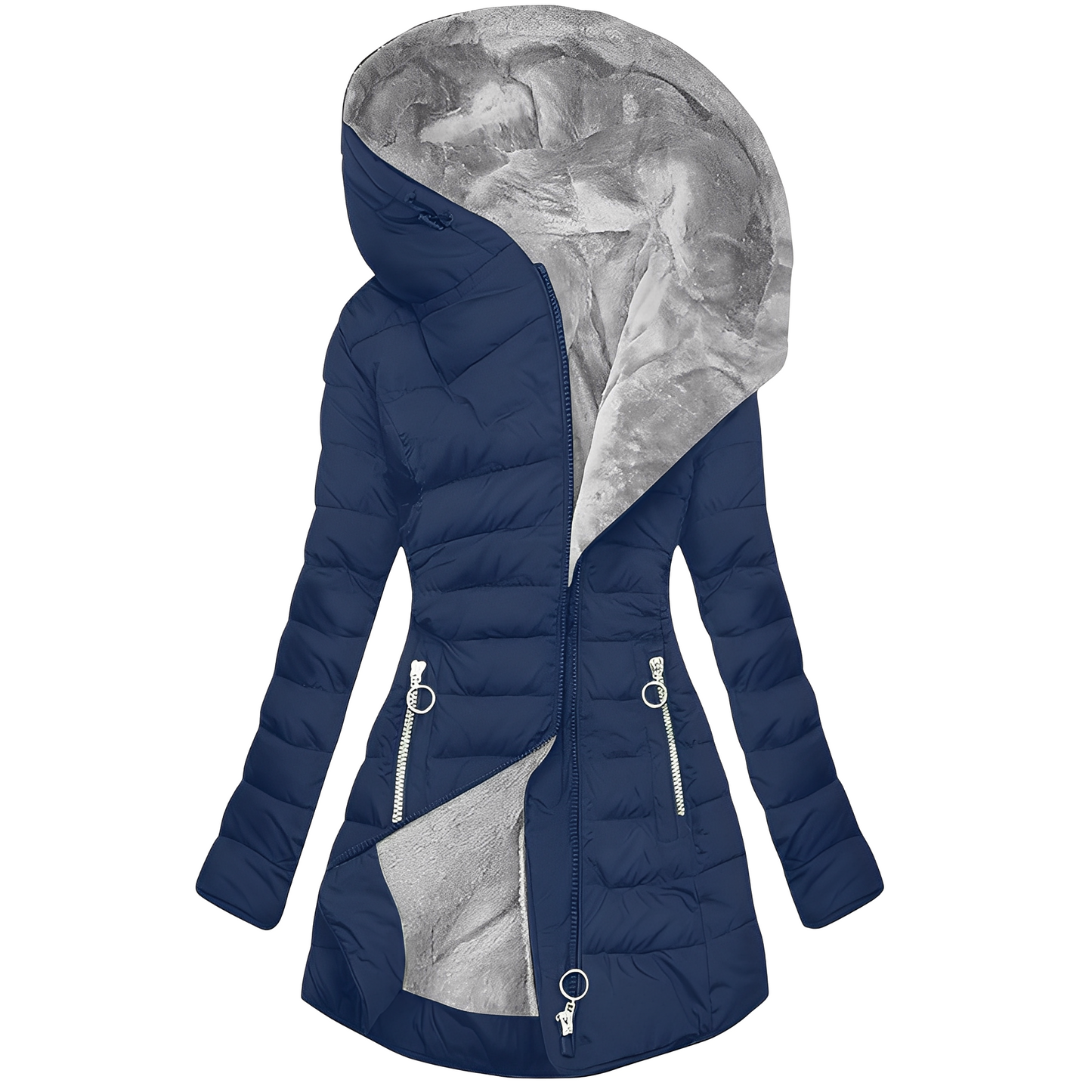 Krohn-e | Moderne Winterjacke mit Kapuze für Frauen