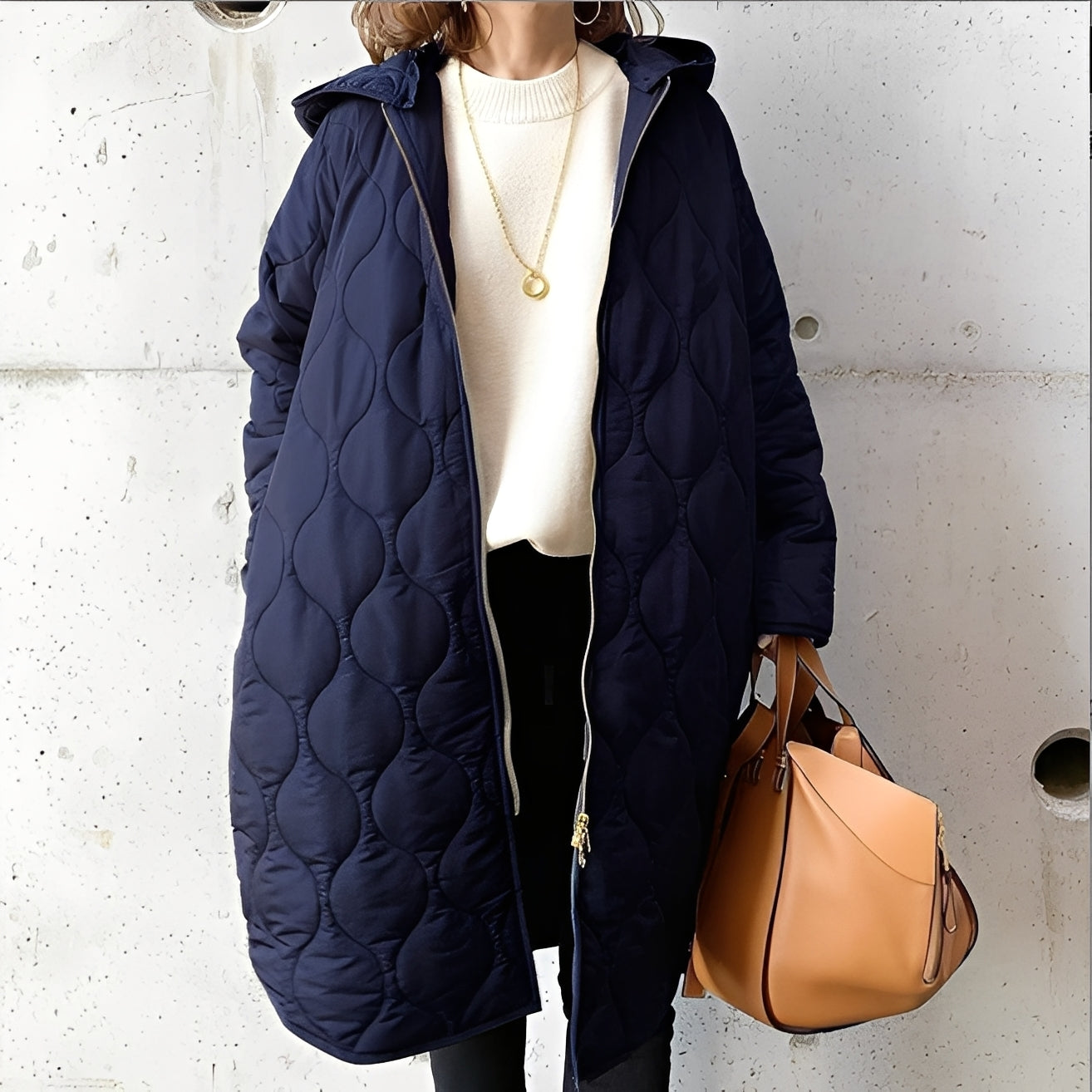 Krohn-e | Lässiger Parka-Mantel mit Kapuze für Frauen