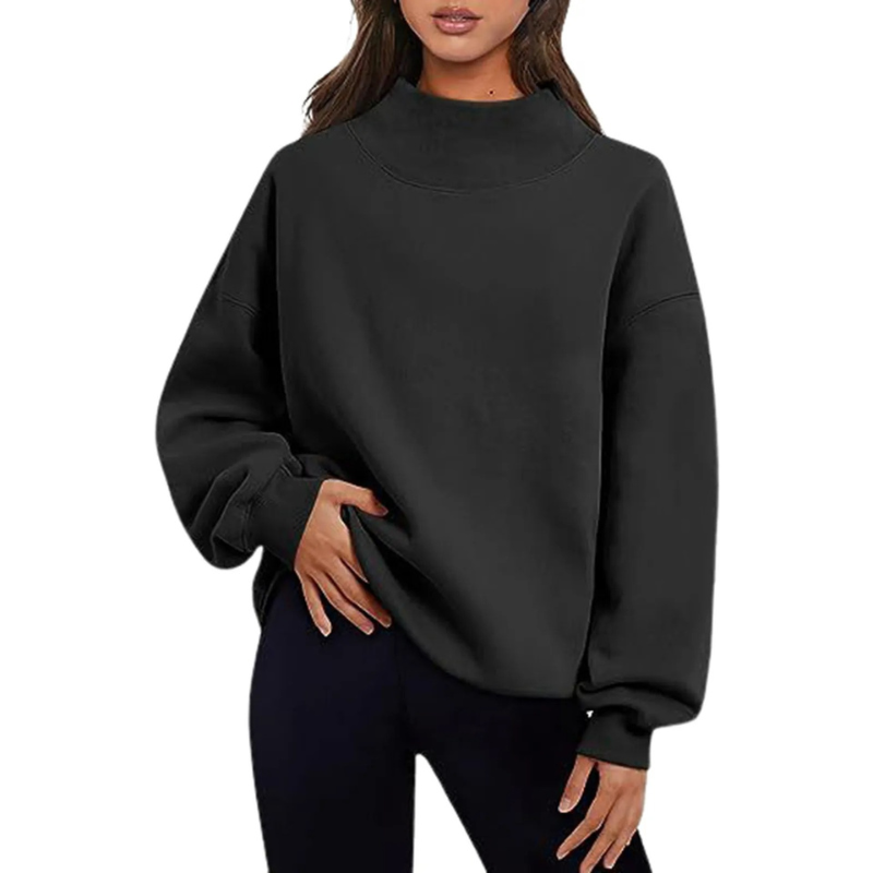 Krohn-e | Sweater - Basic Loose-Fit Langarm-Sweater