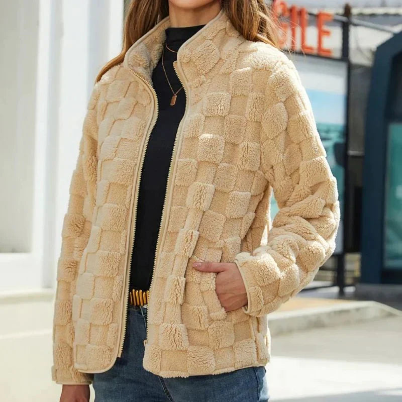 Krohn-e | Karierte Winterjacke für Damen