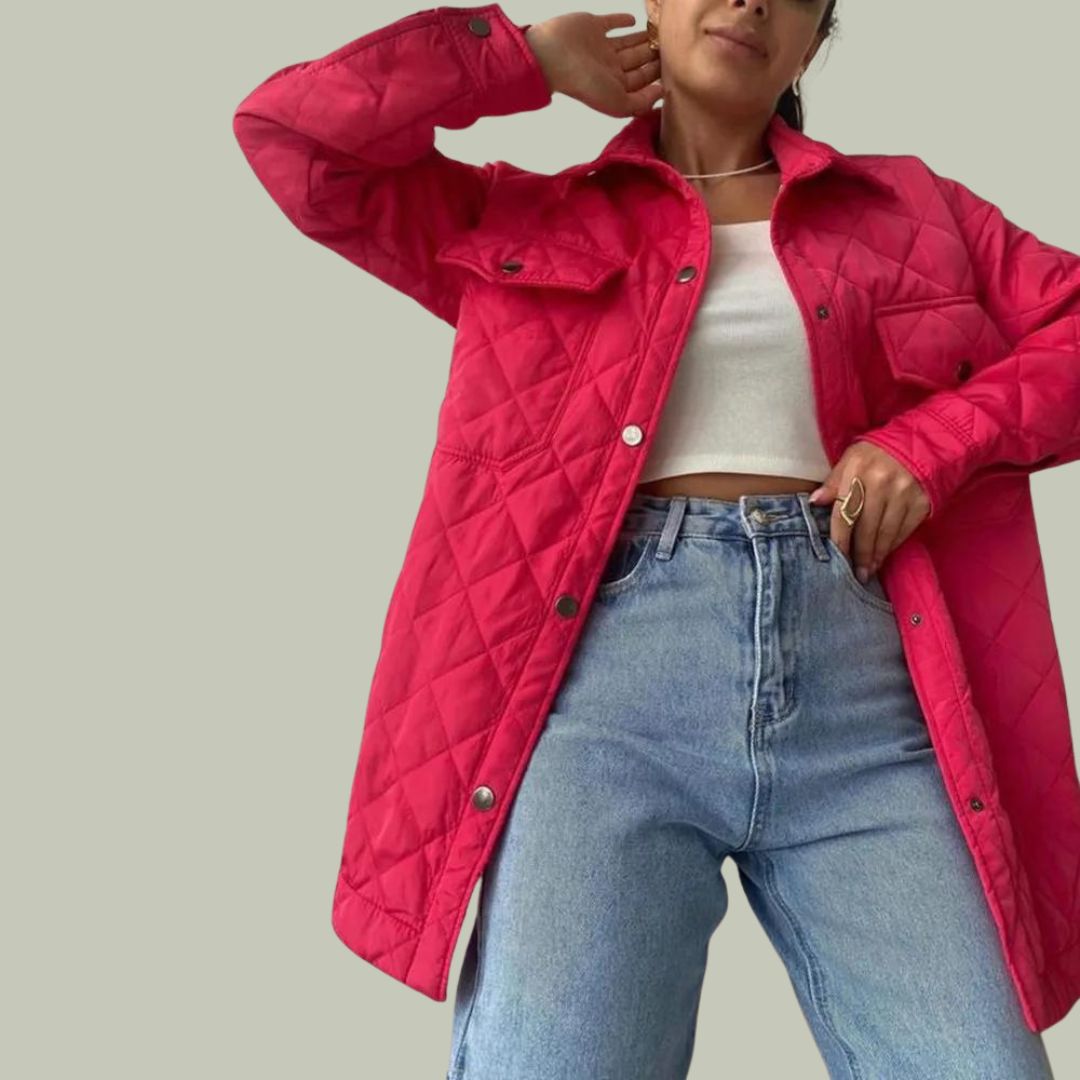 Krohn-e | Klassische gesteppte Jacke mit Druckknöpfen