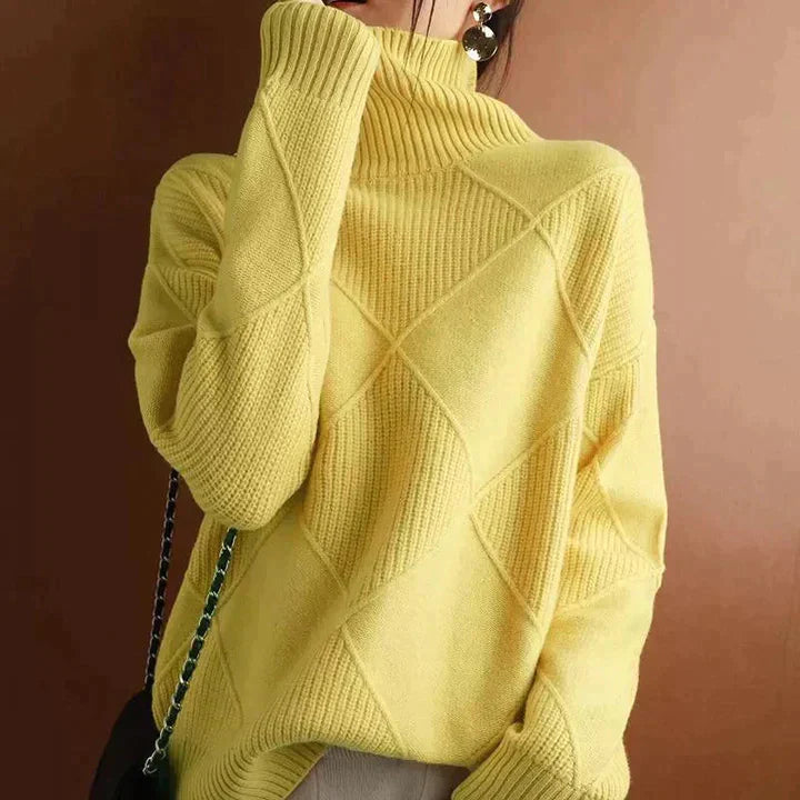 Olivia: Eleganter Rollkragenpullover