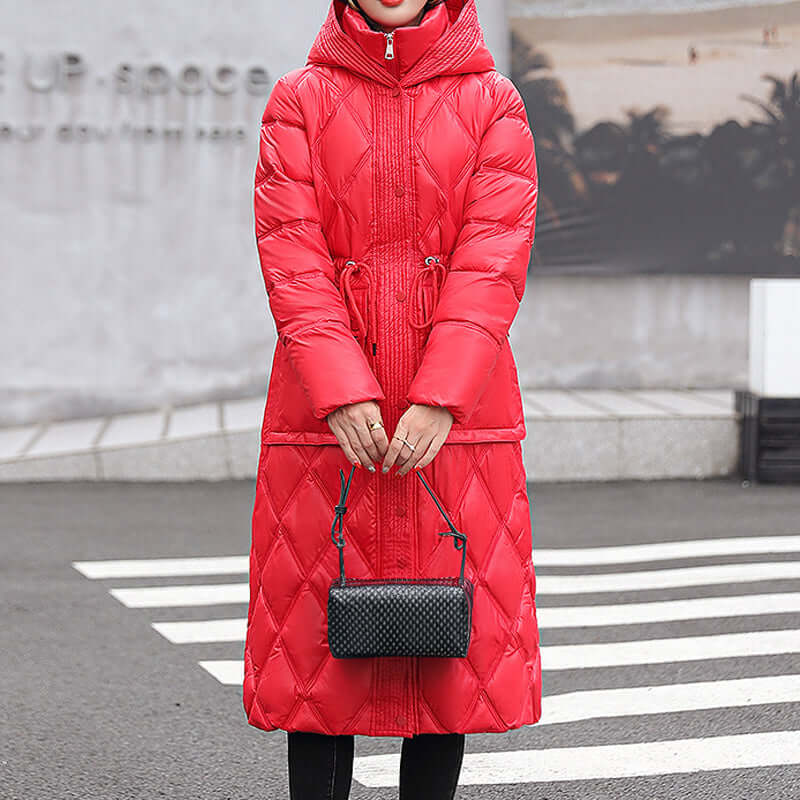 Krohn-e | Damen gepolsterte Kapuzen Winterjacke