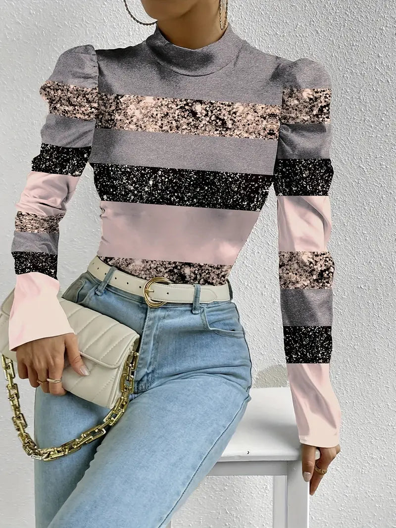 Fudus: Edles Blusentop mit Laternenärmeln