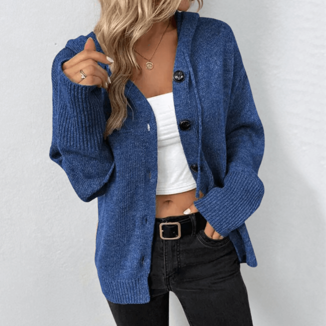 Krohn-e | Strick-Cardigan mit Knöpfen für Damen