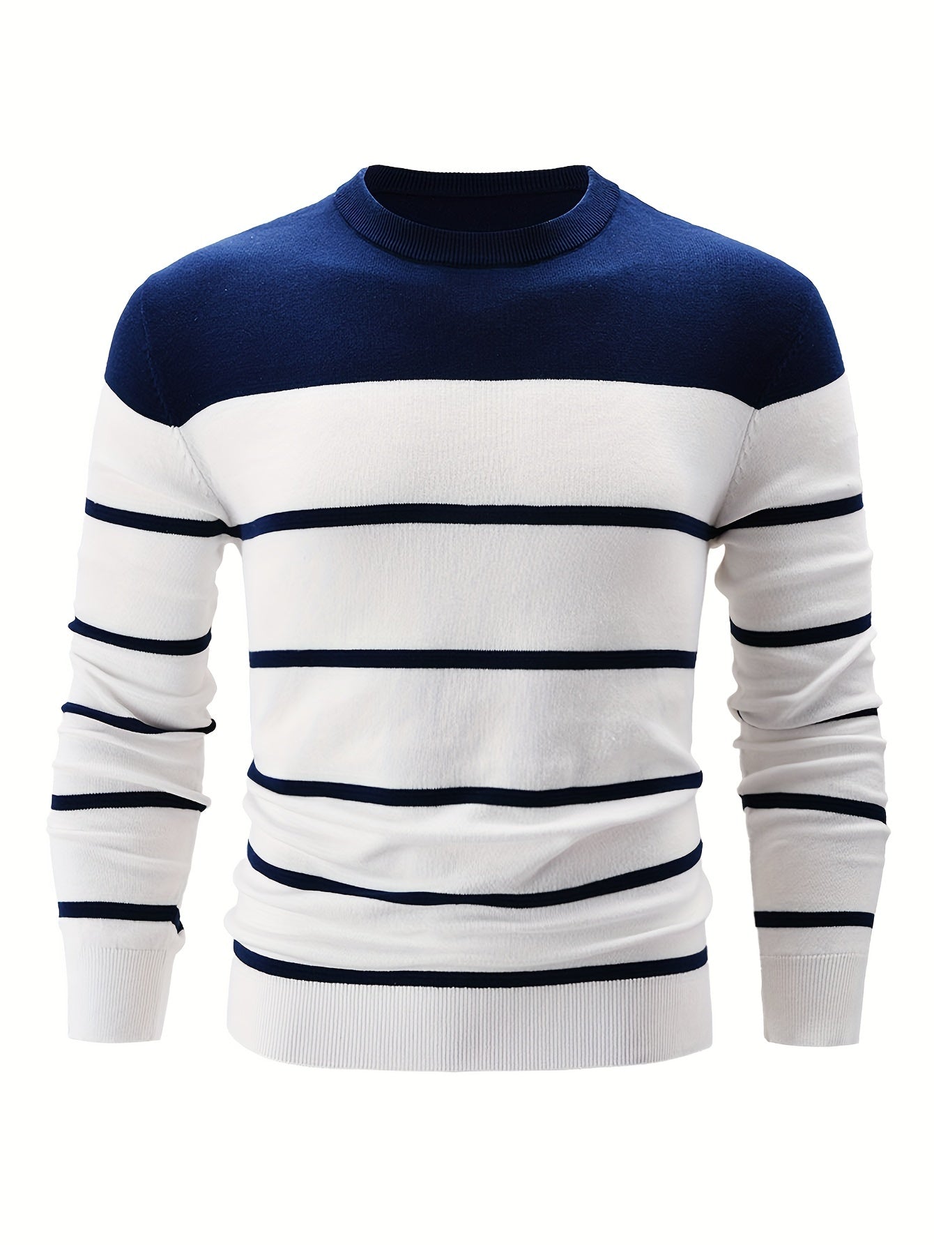 Krohn-e | Gestreifter Pullover Baumwolle Klassisch und Komfortabel