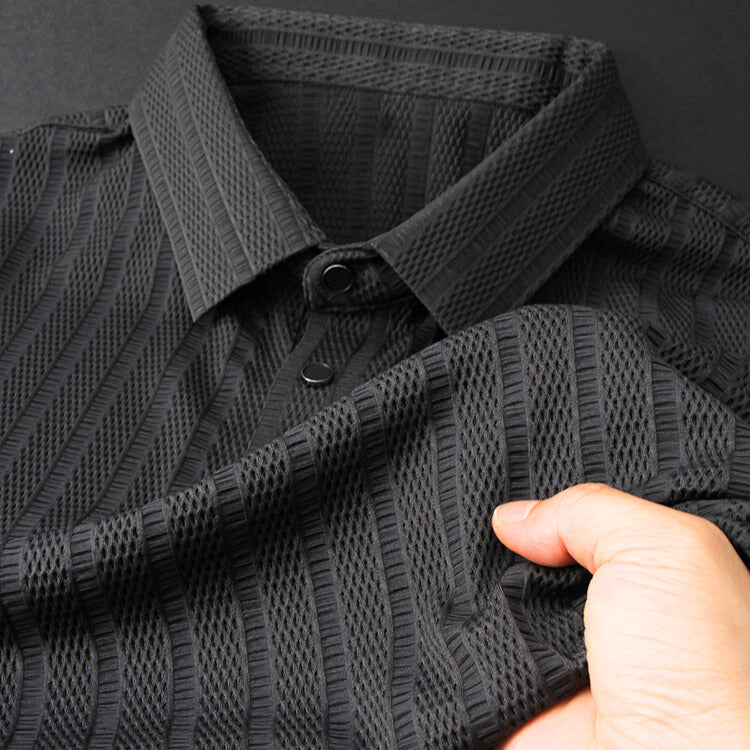 Hochwertiges Seidenpolohemd für Herren