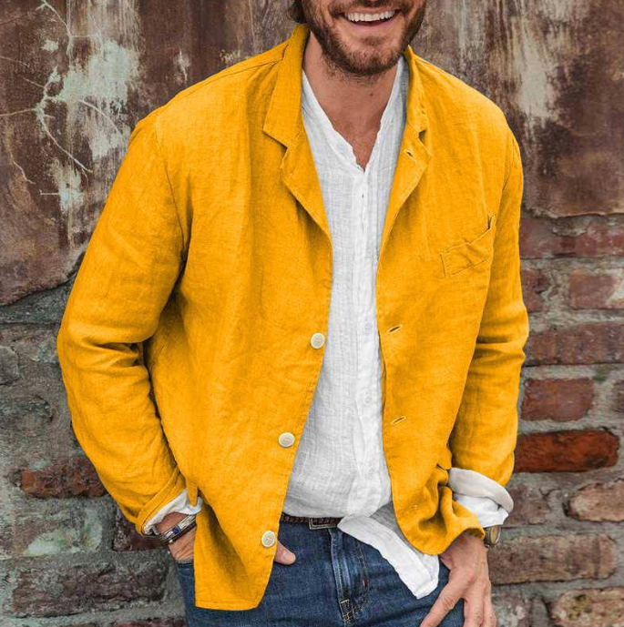 Relaxed Cotton & Linen Dino Jacket