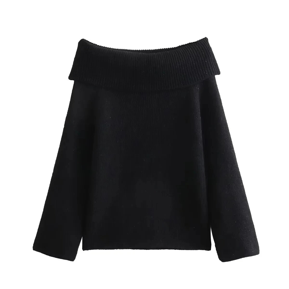 Krohn-e | Off-Shoulder Damen Strickpullover