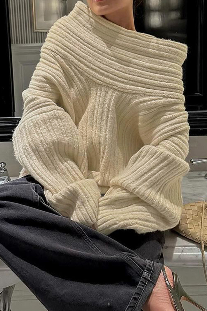Krohn-e | chunkiger, gestrickter Wintersweatshirt