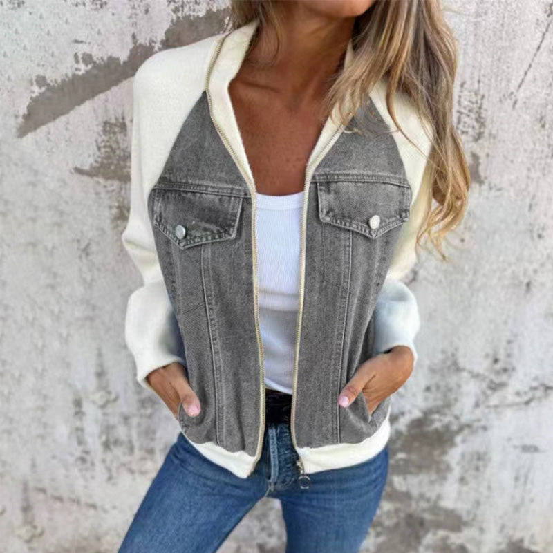 Krohn-e | Lässige Damen-Jeansjacke