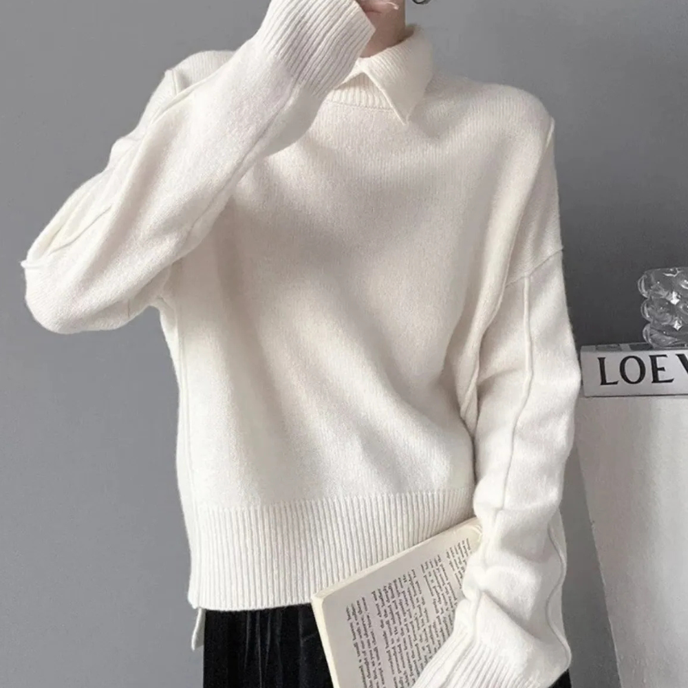 Edler Häkelpullover KAYLA für Damen