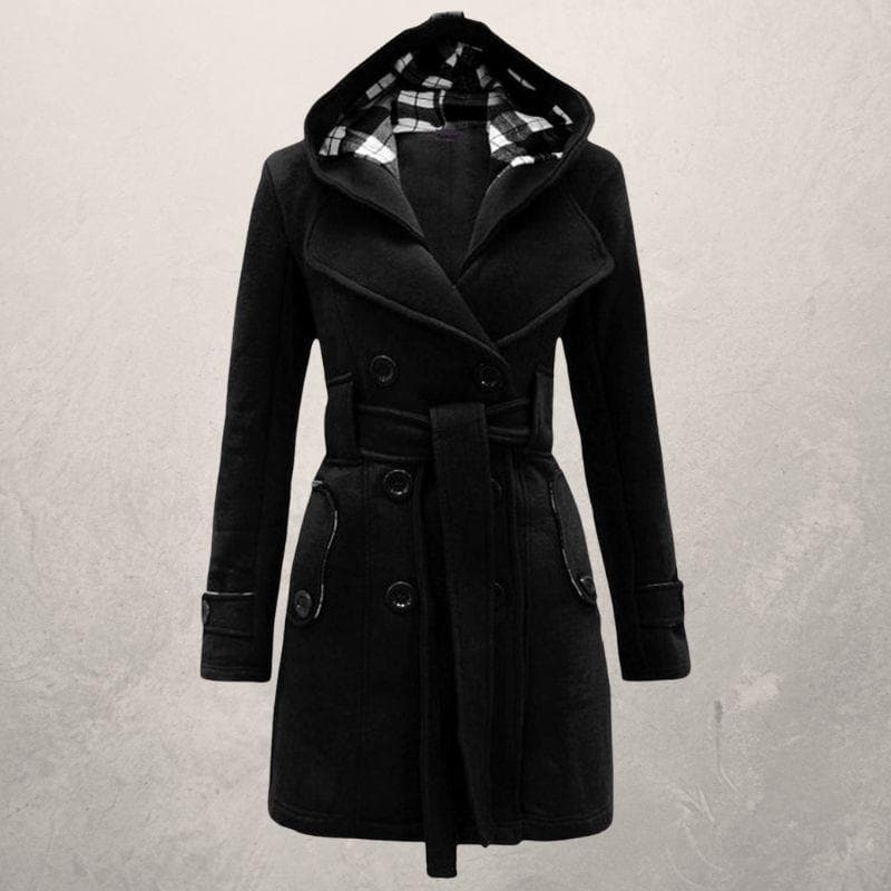 Krohn-e | Warme Winter Mantel - Taillengürtel