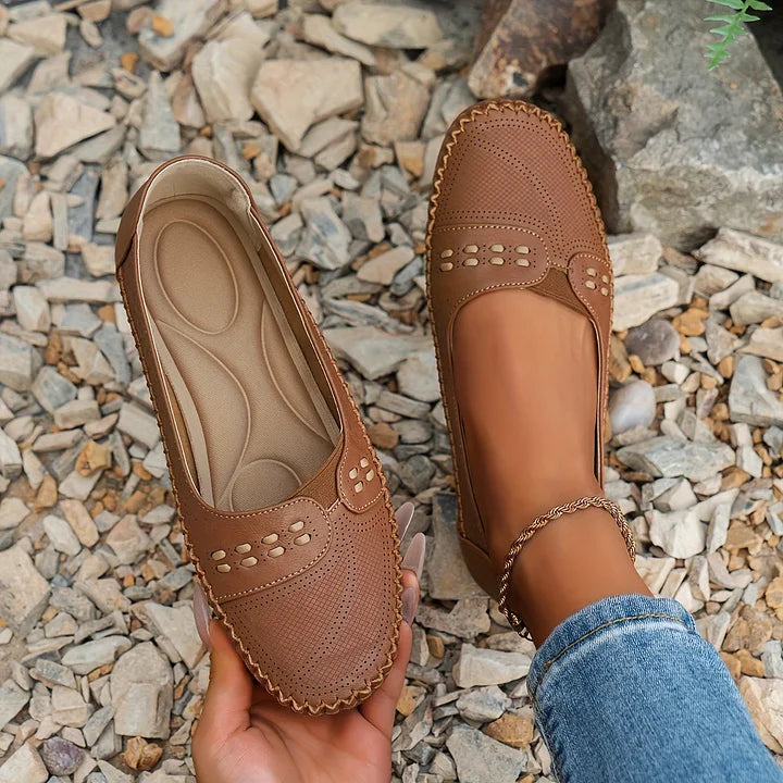 Mia | Damen-Loafer Flache Schuhe Slipper