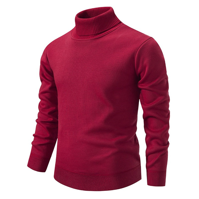 Jaxson: Slim-fit Velvet Rollneck Jumper