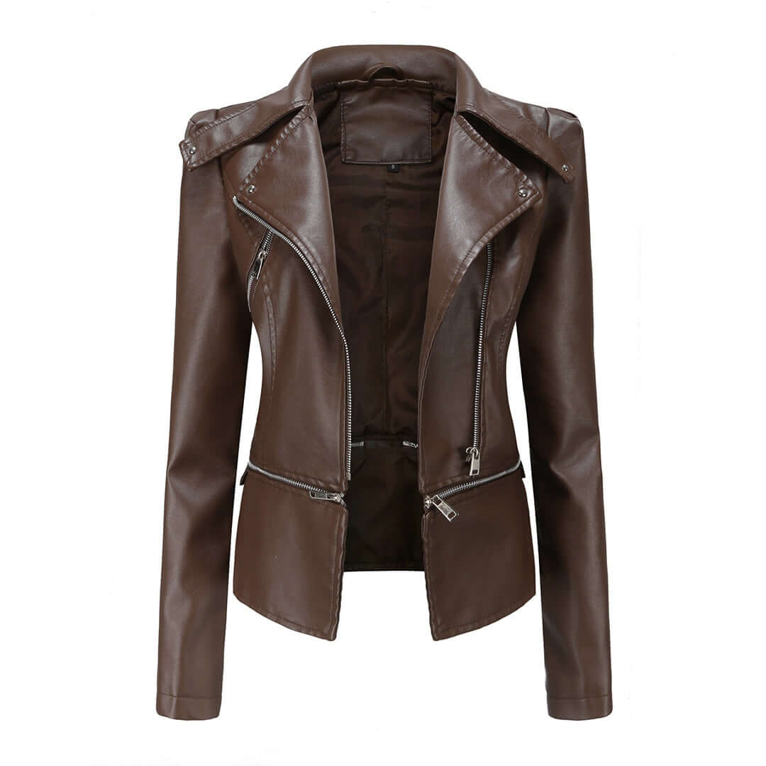 Krohn-e | Damen Robuste Bikerjacke
