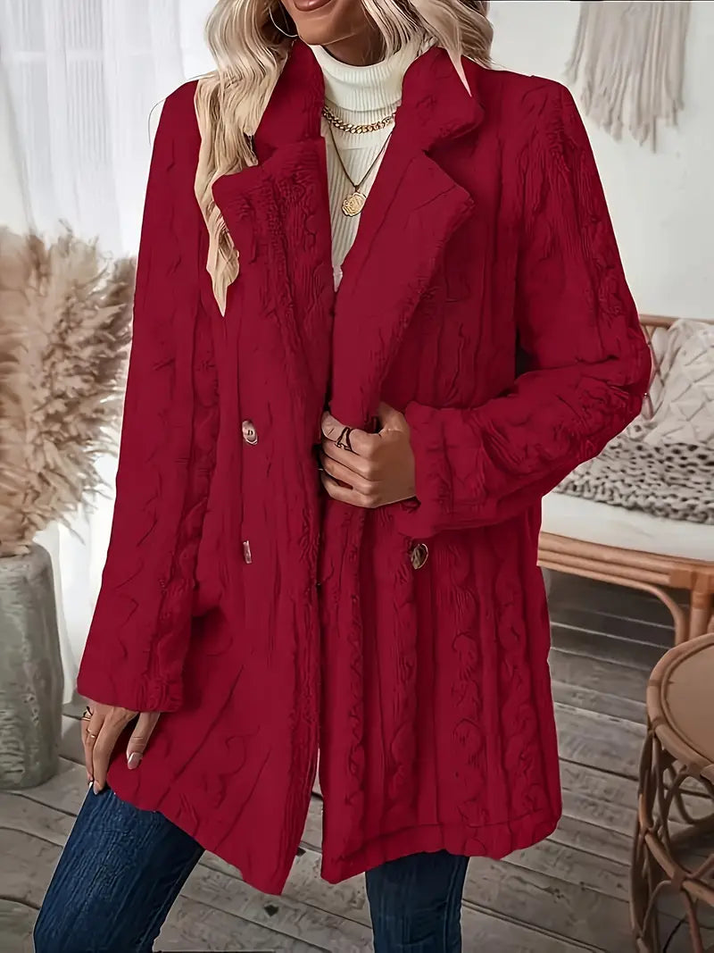 Krohn-e | Weicher Thermal-Mantel für Damen mit Langen Ärmeln Chic