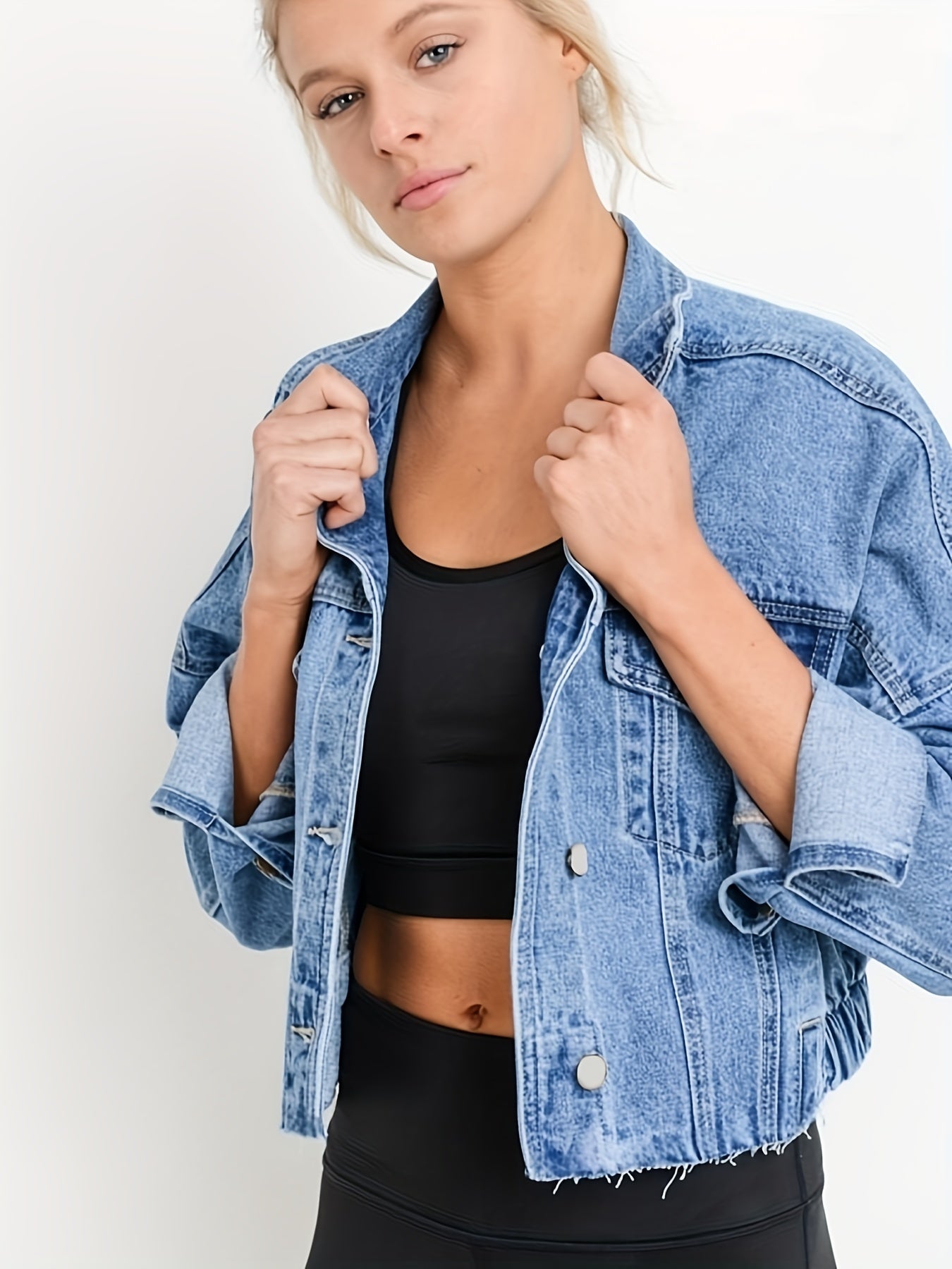 Krohn-e | Jeansjacke mit Reverskragen für Den Herbst
