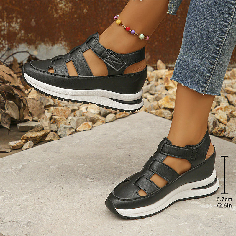 KROHN-E Damen Sneaker Weiß Leichtgewicht Gepolstert