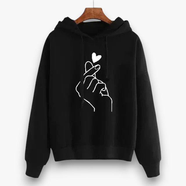 Krohn-e | Casual Hoodie mit Grafischem Druck Baumwollmischung Weich und Komfortabel