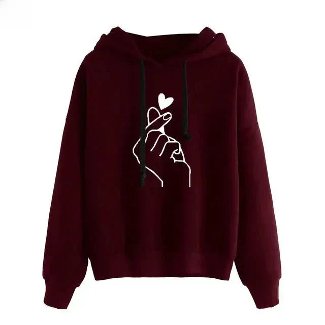 Krohn-e | Casual Hoodie mit Grafischem Druck Baumwollmischung Weich und Komfortabel