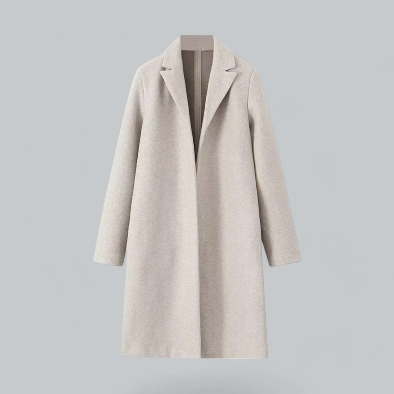 Krohn-e | Frauen Eleganter Offener Front-Trenchcoat