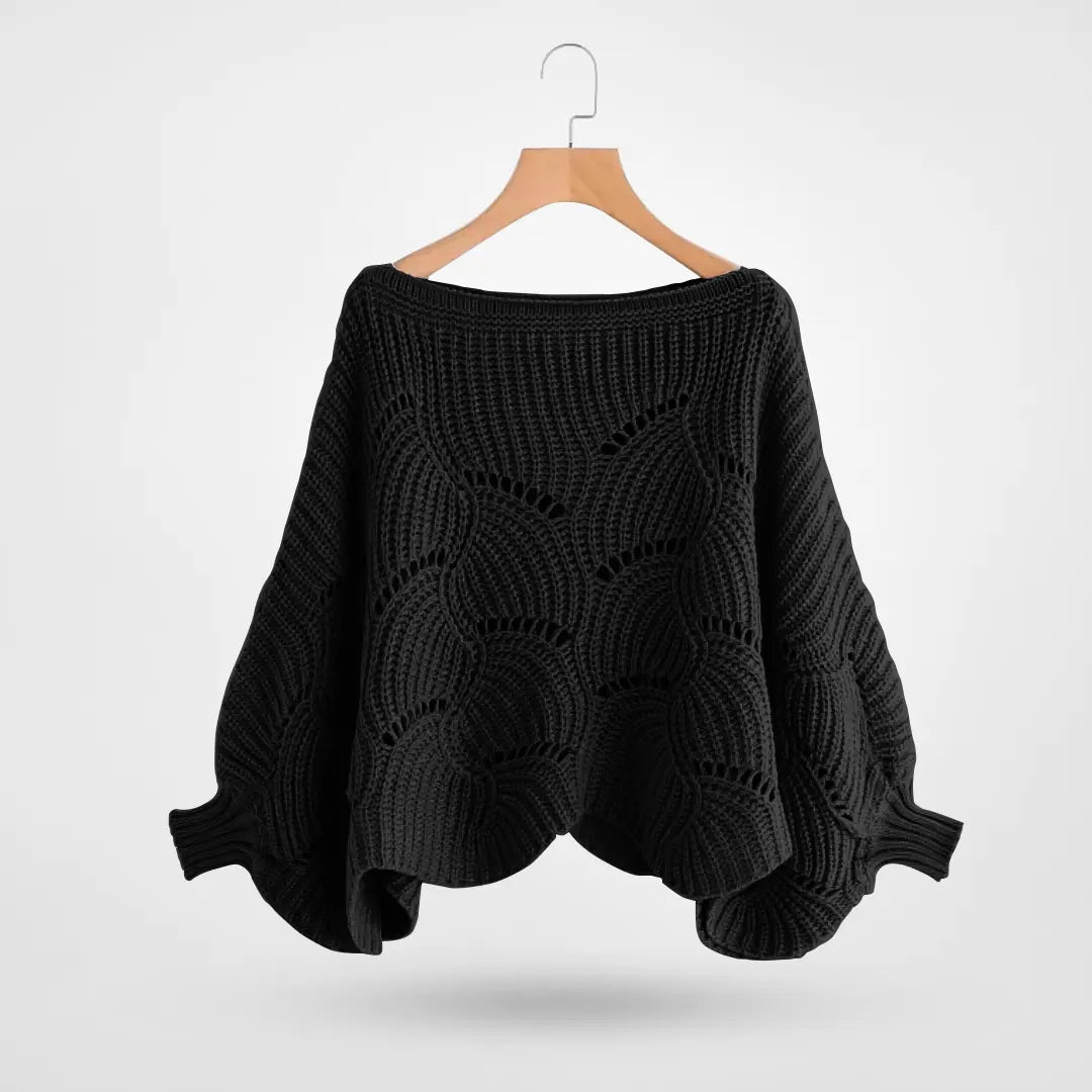 Krohn-e | Sweater - Gemütlicher Strick-Batwing-Pullover