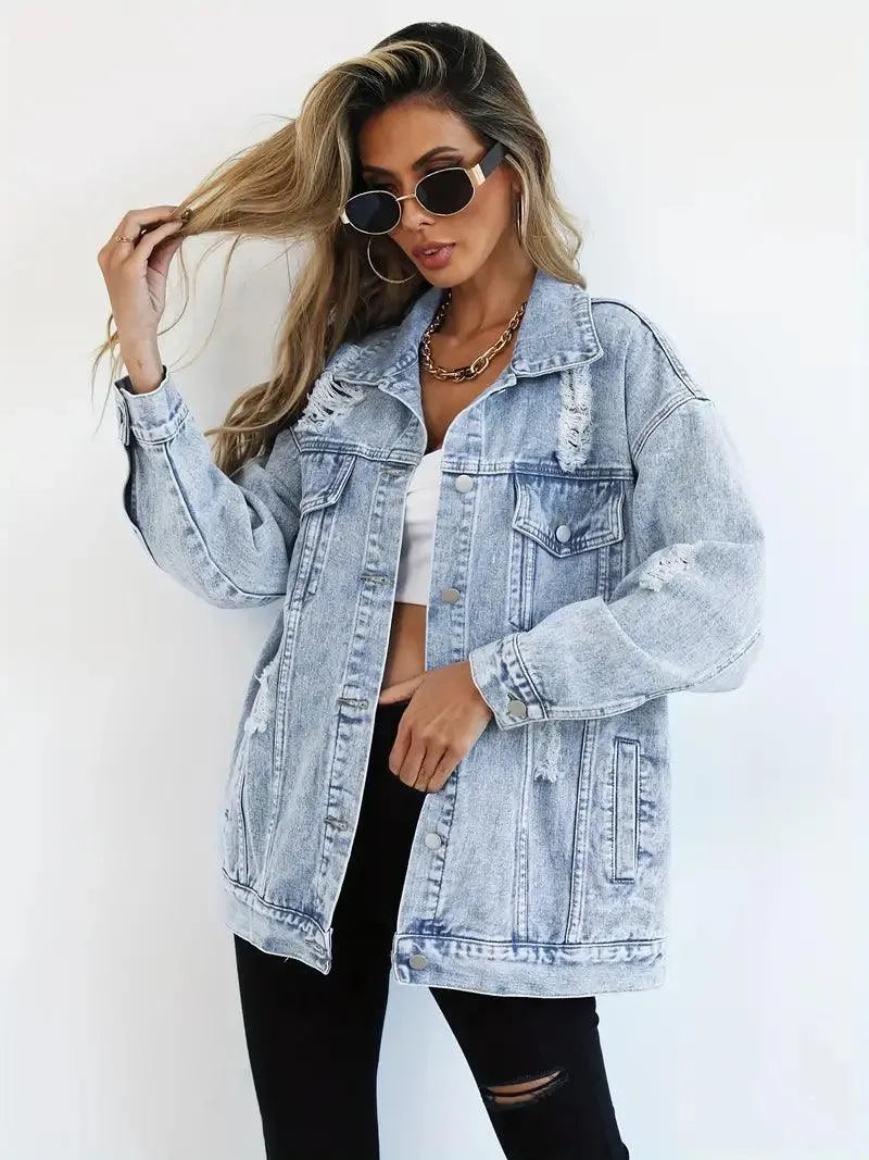 Krohn-e | Oversized Jeansjacke für Damen
