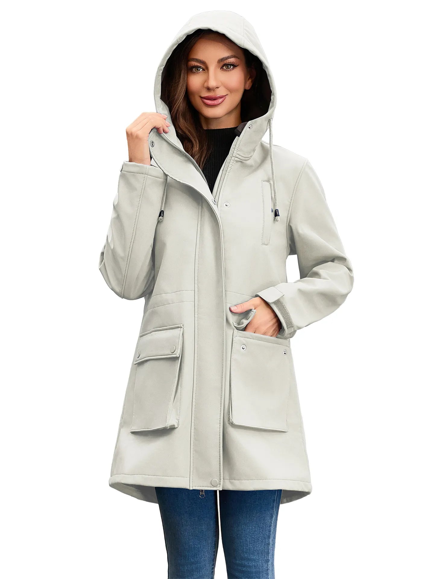 Krohn-e | Wasserdichte Softshell-Jacke mit Kapuze für Damen Elina