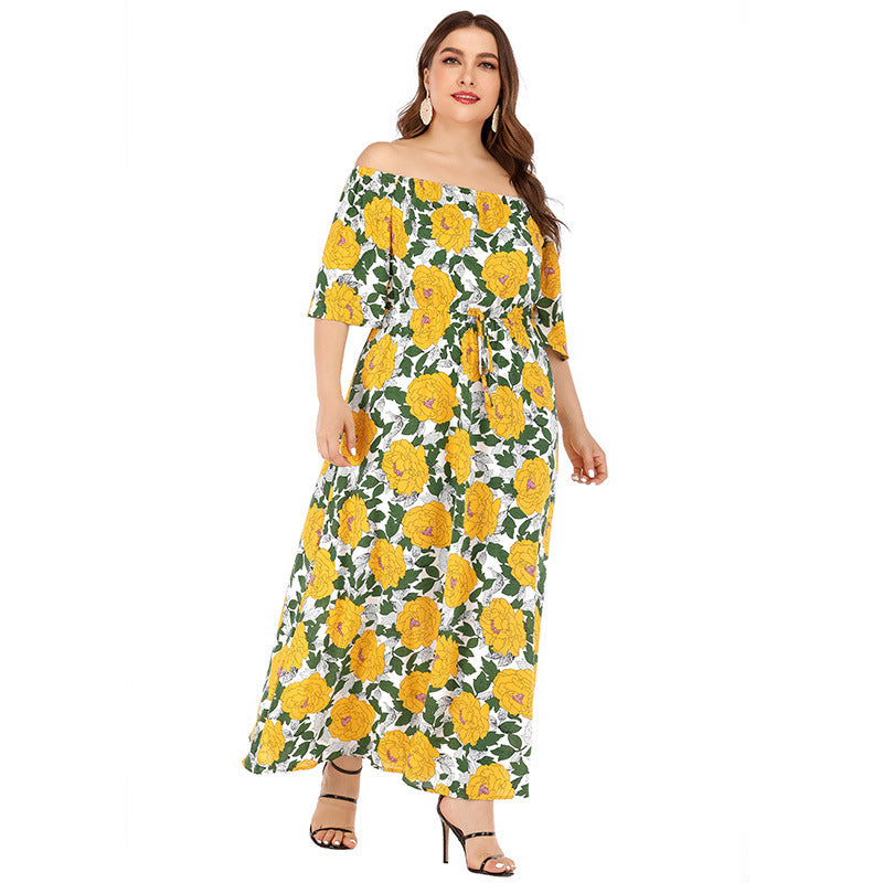 Damen-Boho-Kleid mit Print von Fudus (groß)