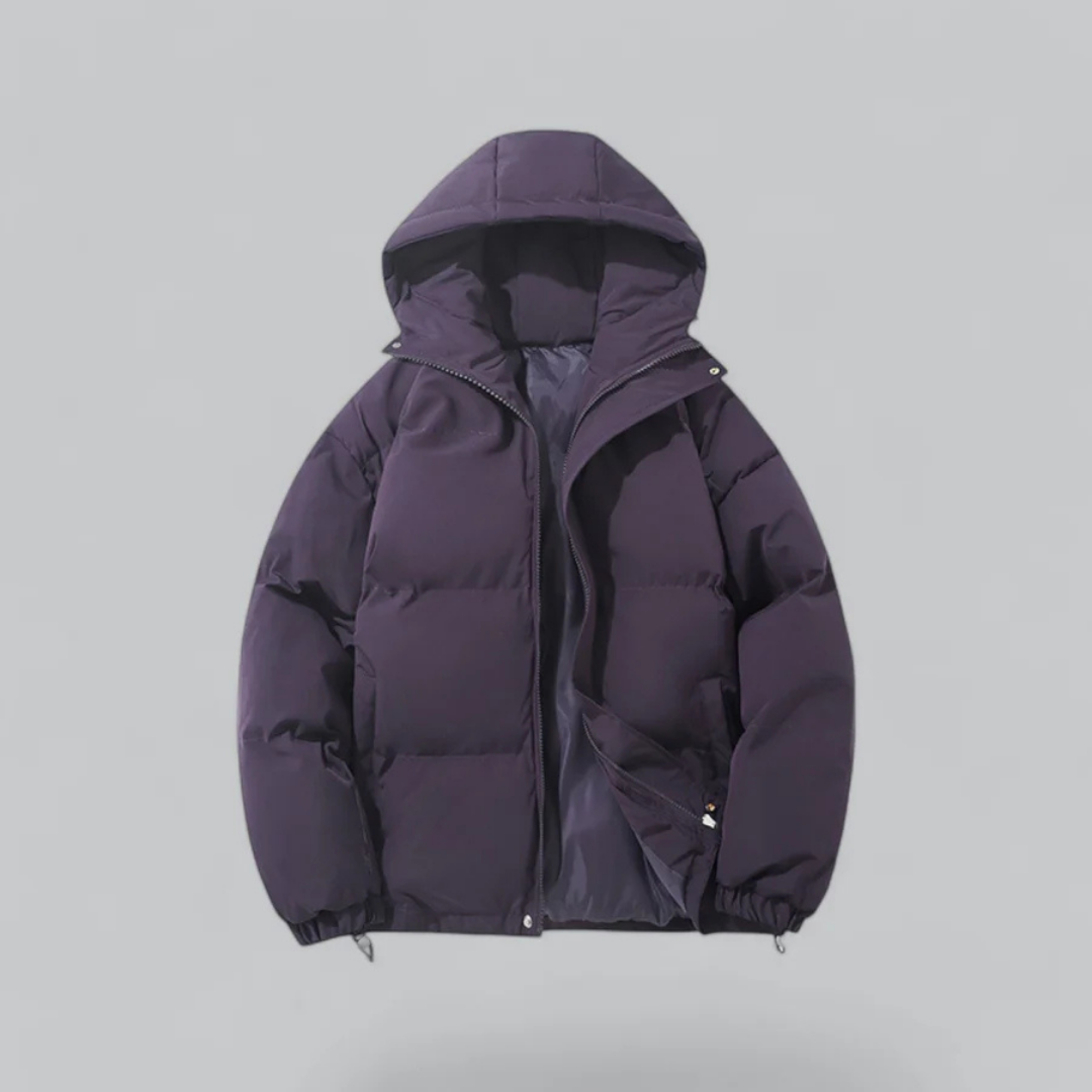 Krohn-e | Kurze Kapuzenjacke Reißverschluss Besonderer Winter